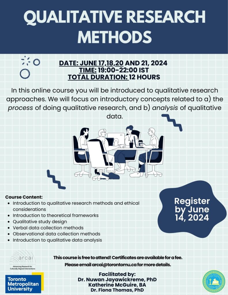 Online Certificate Course On Qualitative Research Methods – Faculty of ...