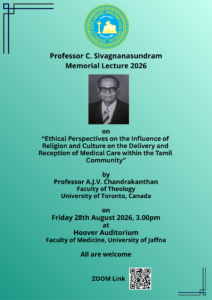 Professor C. Sivagnanasundram Memorial Lecture 2026 (3)